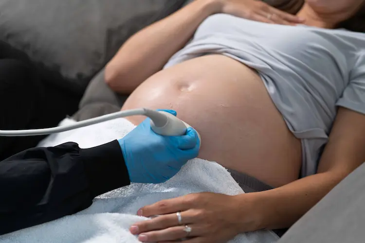 An at-home Roam ultrasound session